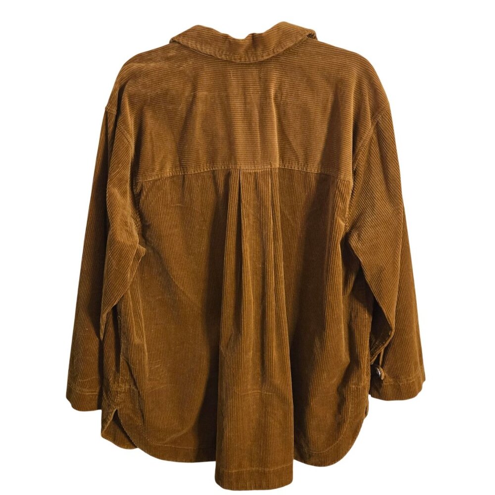 Madewell NWT Corduroy Yorkway Shirt Jacket Antique Gold Size 1x - Picture 3 of 10